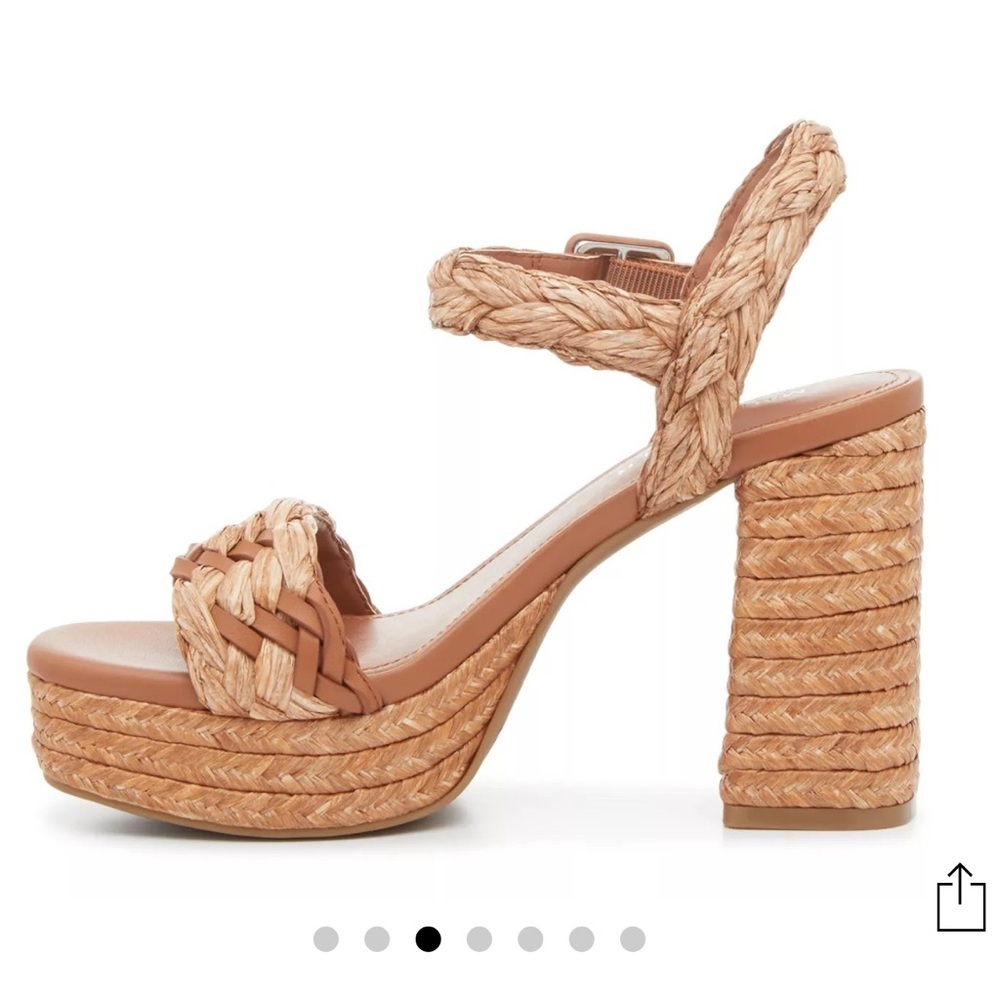 Marc Fisher Seclude Platform Raffia Sandal - Picture 3 of 10